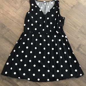Old Navy Fit and Flare polka dot dress